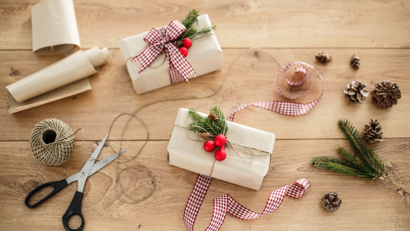 Imperfect christmas. Image of christmas wrapping and gifts