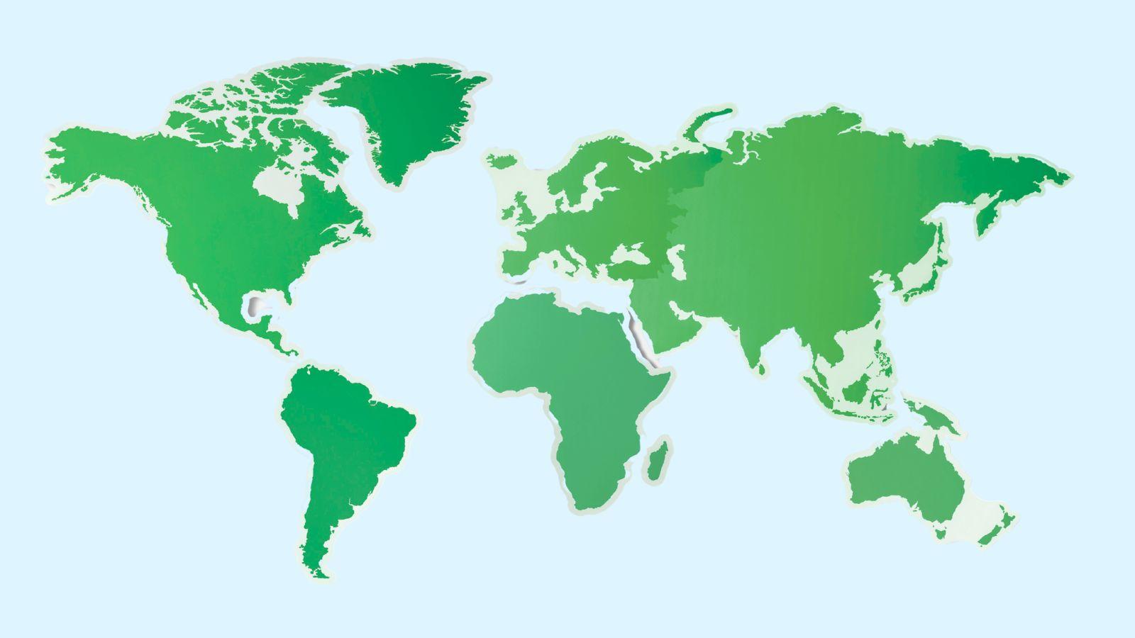 vetiver essential oil, image of a map of the world on a bluie background